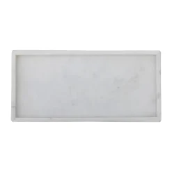 Bandeja decorativa Majsa 18x38 cm, White marble