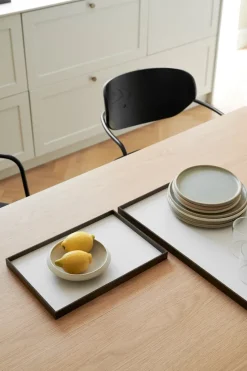 Bandeja Frame large 35,5x50,6 cm, Roble ahumado-beige
