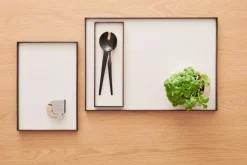 Bandeja Frame medium 23x34 cm, Roble ahumado-beige