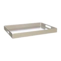Bandeja metal Ernst 30x45 cm, Blanco crema