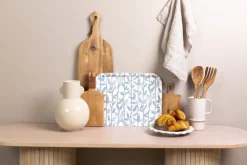Bandeja Mougli Blue 33x43 cm, Blue-white