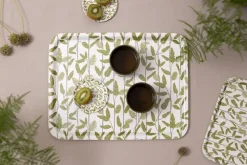 Bandeja Mougli Green 20x27 cm, Green-white