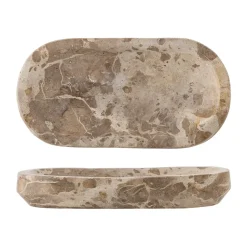 Bandeja mármol Shao 24,5x12,5 cm, Natural
