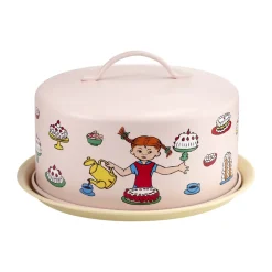 Bandeja para pasteles con cúpula Pippi, Cumpleaños