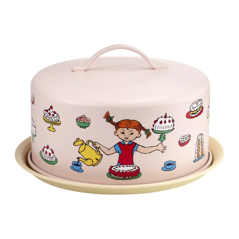 Bandeja para pasteles con cúpula Pippi, Cumpleaños