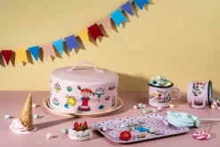 Bandeja para pasteles con cúpula Pippi, Cumpleaños