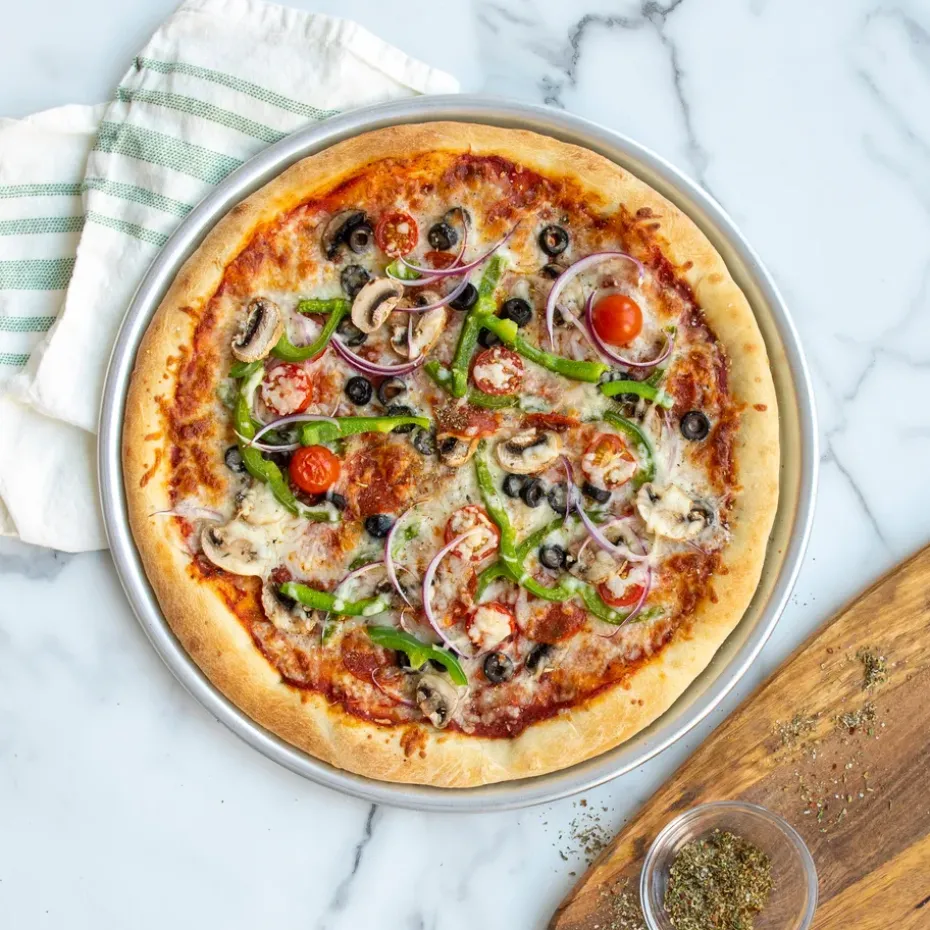 Bandeja para pizza Nordic Ware naturals traditional Ø38 cm, Aluminium