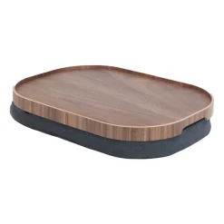 Bandeja para portátil Bosign curvoline large 34x47 cm, Nogal