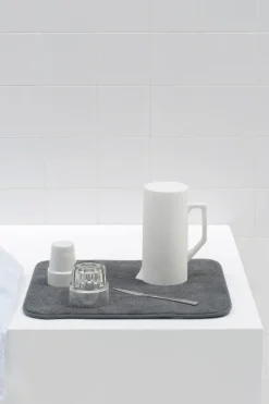 Bandeja secaplatos de microfibra Sinkside 47x40 cm, gris oscuro