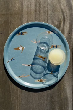 Bandeja Swimmers Ø38 cm, azul