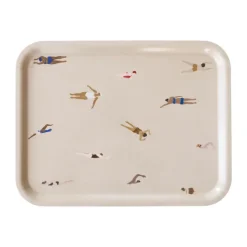 Bandeja Swimmers 33x43 cm, Beige