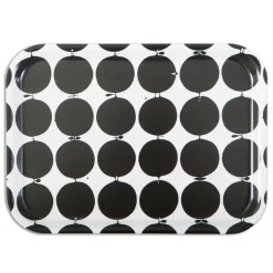 Bandeja Tallyho 27x20 cm, negro-blanco