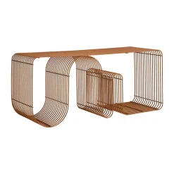 Banqueta Curva 100 cm, Amber