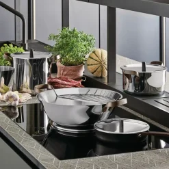 Batería de cocina Edo 4 piezas, acero inoxidable