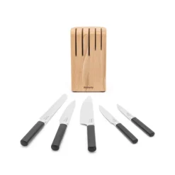 Bloque de cuchillos con cuchillos cocina Profile, madera