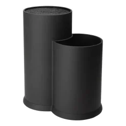 Bloque de cuchillos y soporte para utensilios de cocina Vida 23 cm, negro