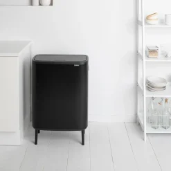 Bo touch bin high 2x30 L, negro mate