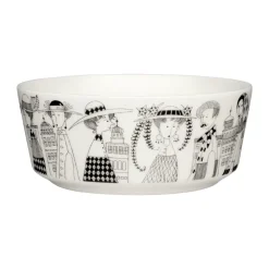Bol Emilia Ø15,5 cm, Negro-blanco