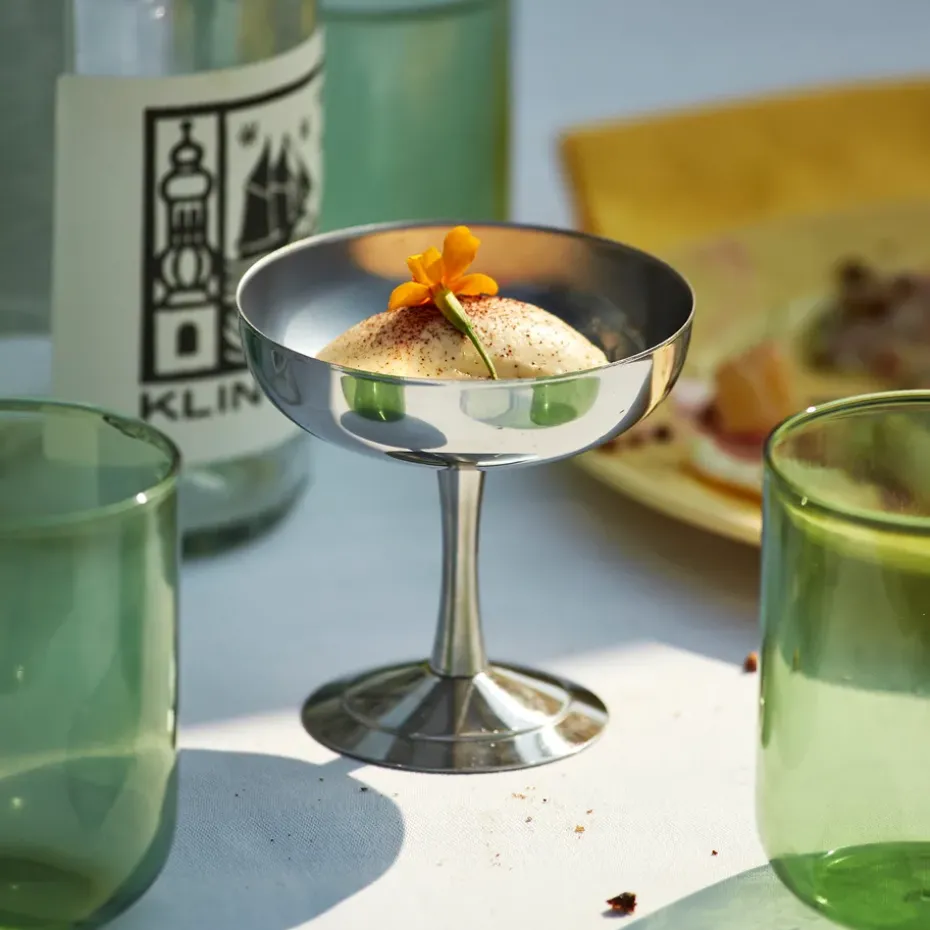 Bol para postre Italian Ice Cup, acero inoxidable