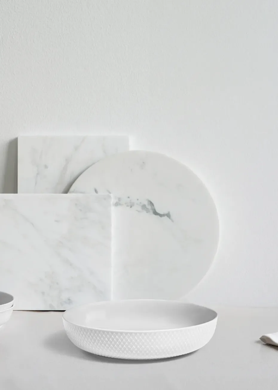 Bol para servir Rhombe Ø28 cm, Blanco