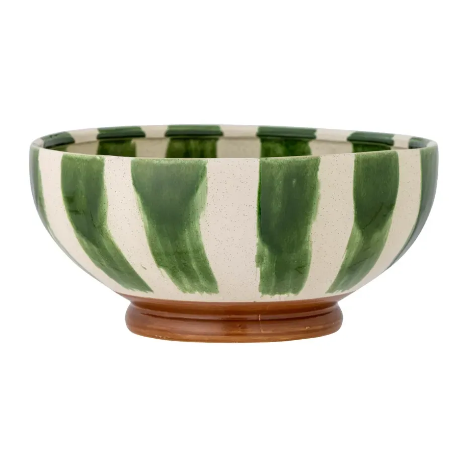 Bol para servir Shakti Ø26 cm, Verde-blanco