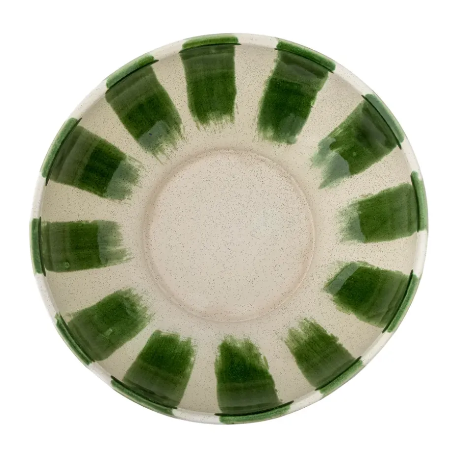 Bol para servir Shakti Ø26 cm, Verde-blanco