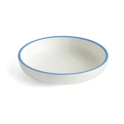 Bol para servir Sobremesa L Ø25 cm, White-blue