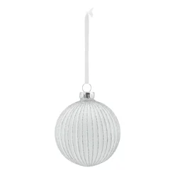 Bolas de Navidad Holiday 6 unidades, Blanco