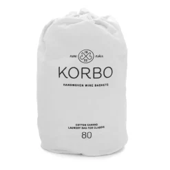 Bolsa ropa sucia Korbo, blanco 80 L