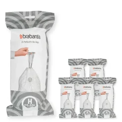Bolsas de basura Brabantia PerfectFit 120 bolsas, Modell H, 50-60 L