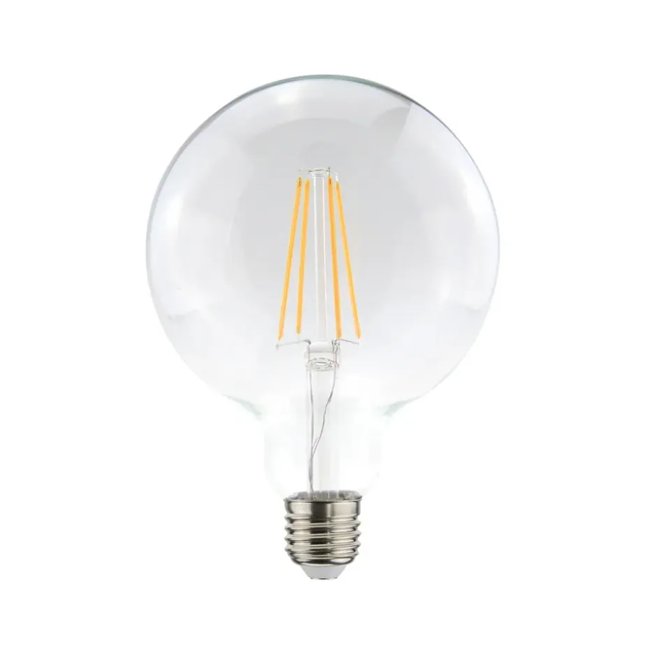 Bombilla Airam Filament LED-glob de 125 mm de luz, Claro, regulable e27, 4w