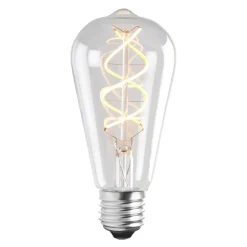 Bombilla E27 LED Globen soft filament, 6,4 cm
