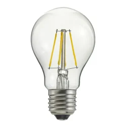 Bombilla E27 LED normal en 3 pasos, transparente