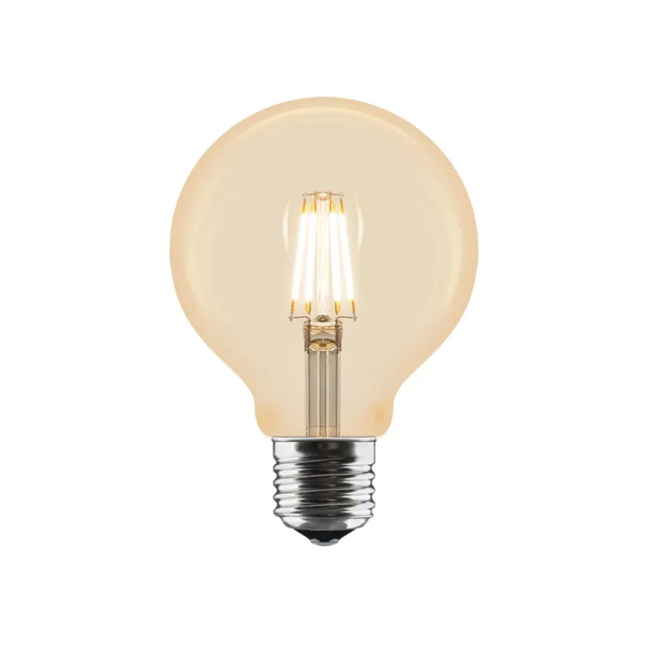 Bombilla LED E27 Idea 2W 80 mm, ámbar