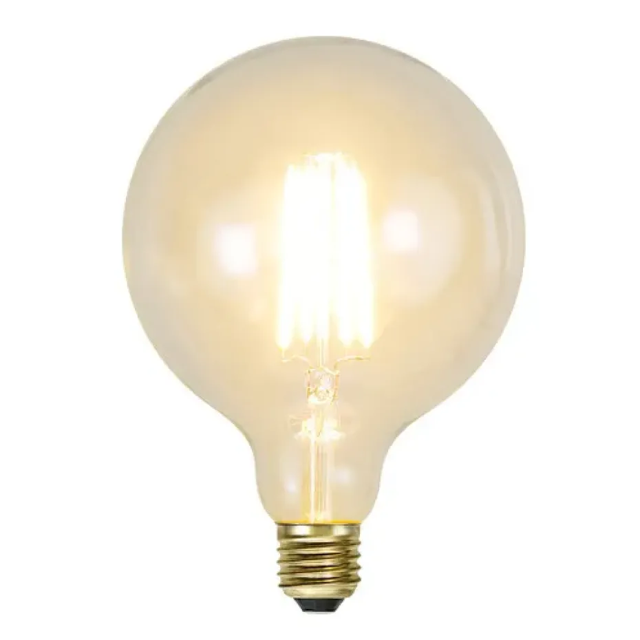Bombilla Star Trading E27 LED soft glow regulable, 12,5 cm, 2100K