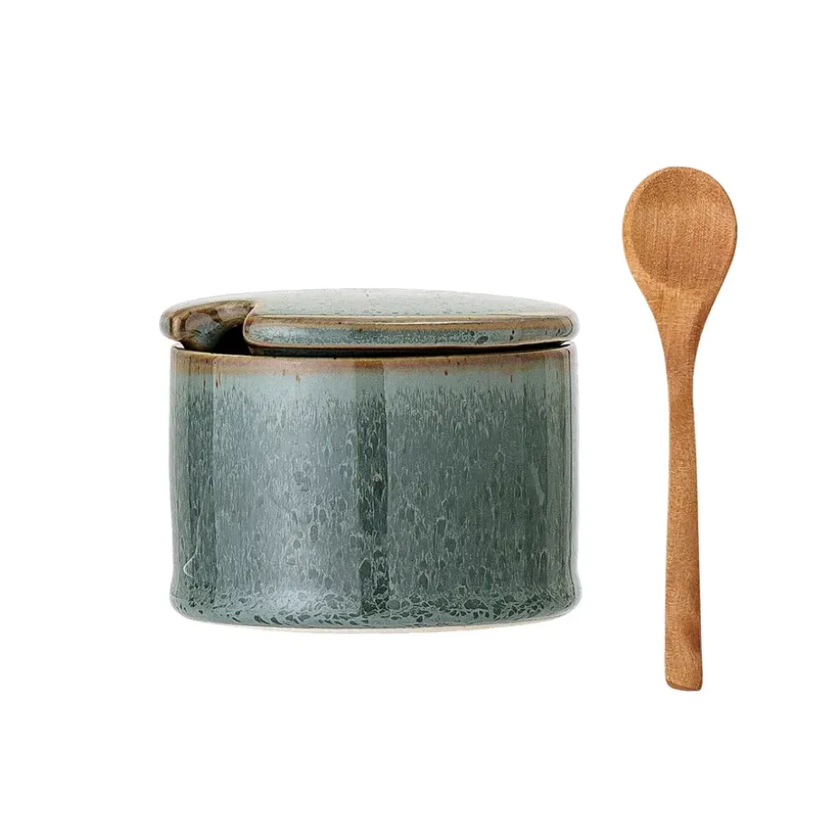Bote con tapa y cuchara Pixie, verde