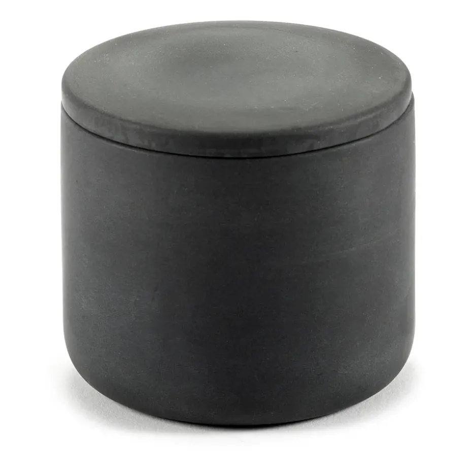 Bote de almacenaje cilíndrico con tapa Cose S bajo Ø7 cm, Dark Grey