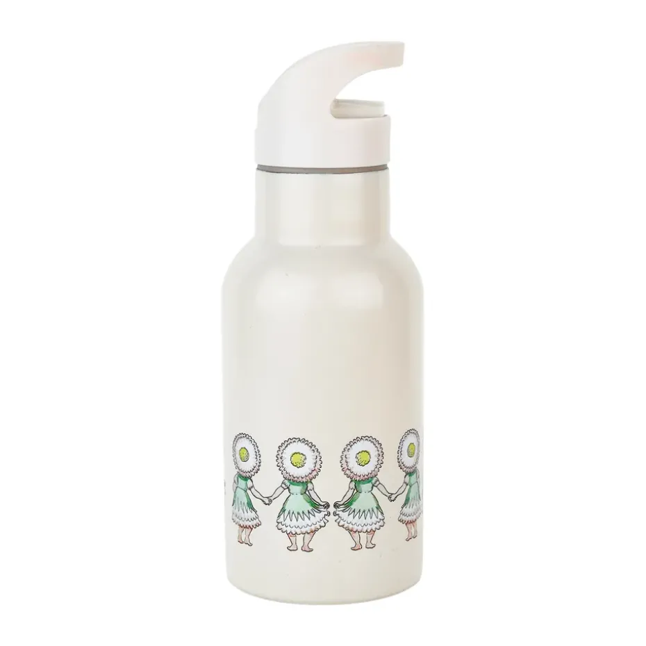 Botella de agua Elsa Beskow Blomsterfesten 34 cl, Blanco