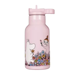 Botella de agua Moomin Meadow 34 cl, Rosa