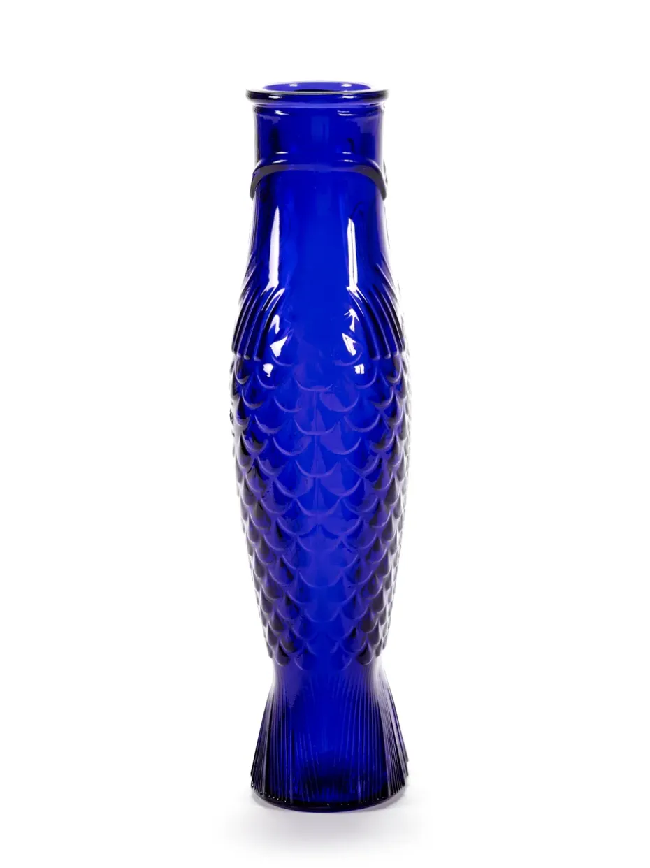 Botella de vidrio Fish & Fish 85 cl, Cobalt blue