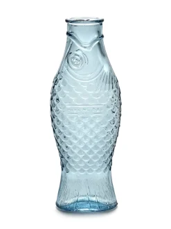 Botella de vidrio Fish & Fish 85 cl, Light blue