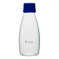 Botella de vidrio Retap Go 05 tapón de rosca 50 cl, Dark blue