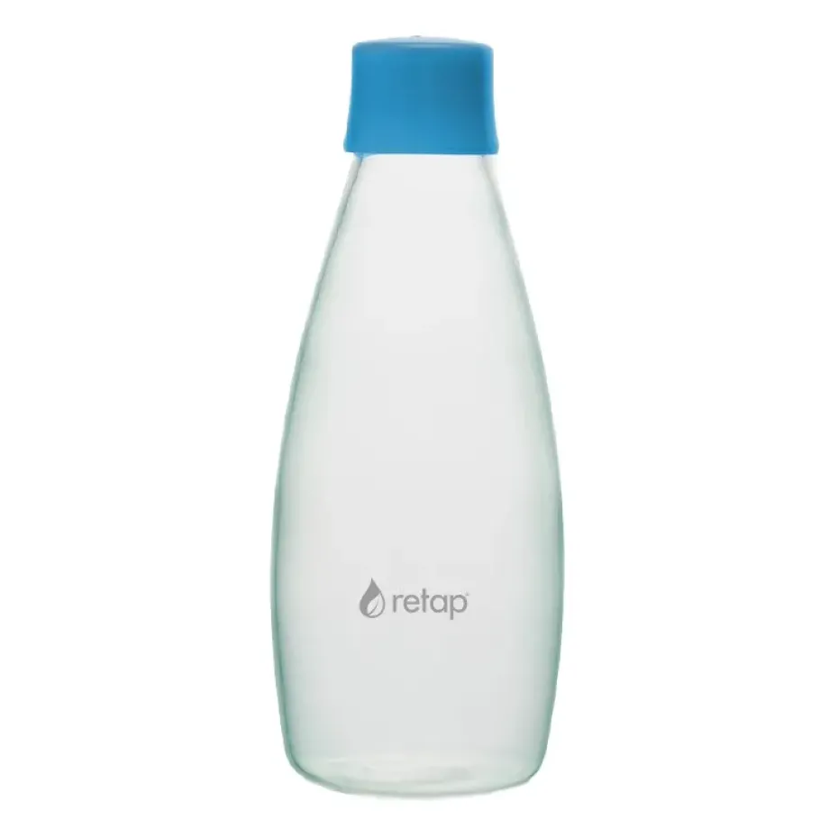Botella de vidrio Retap Go 08 tapón de rosca 80 cl, Light blue