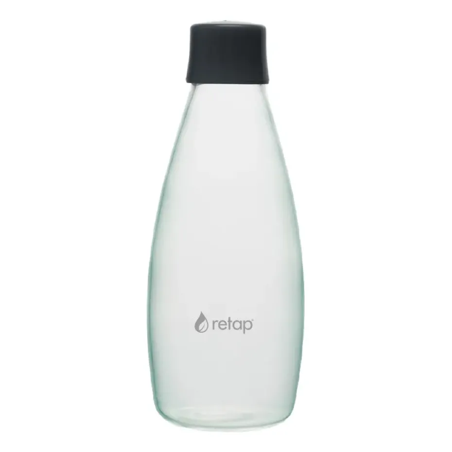 Botella de vidrio Retap Go 08 tapón de rosca 80 cl, Grey