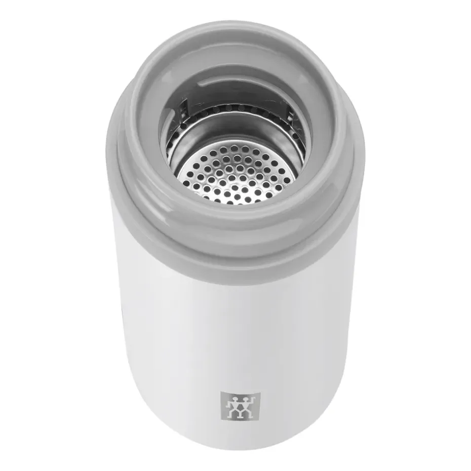 Botella termo Zwilling Thermo 0,42 L, Silver-blanco