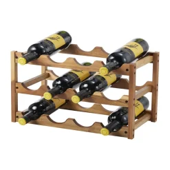 Botellero Varo 12 botellas, Acacia