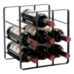 Botellero Vinia 9 botellas 30 cm, hierro