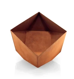 Brasero FireCube, acero corten