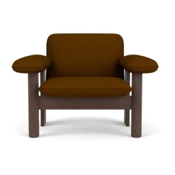 Butaca Brasilia low back, Dark oak-Baru 0450