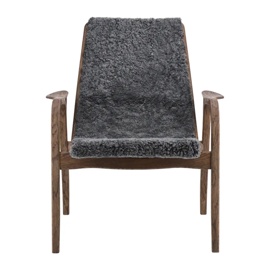 Butaca Laminett roble/piel de oveja Special Edition, Rubio Monocoat Chocolate-Charcoal